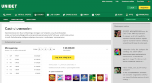 Casino toernooien op Unibet