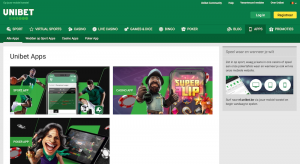 Unibet.be apps